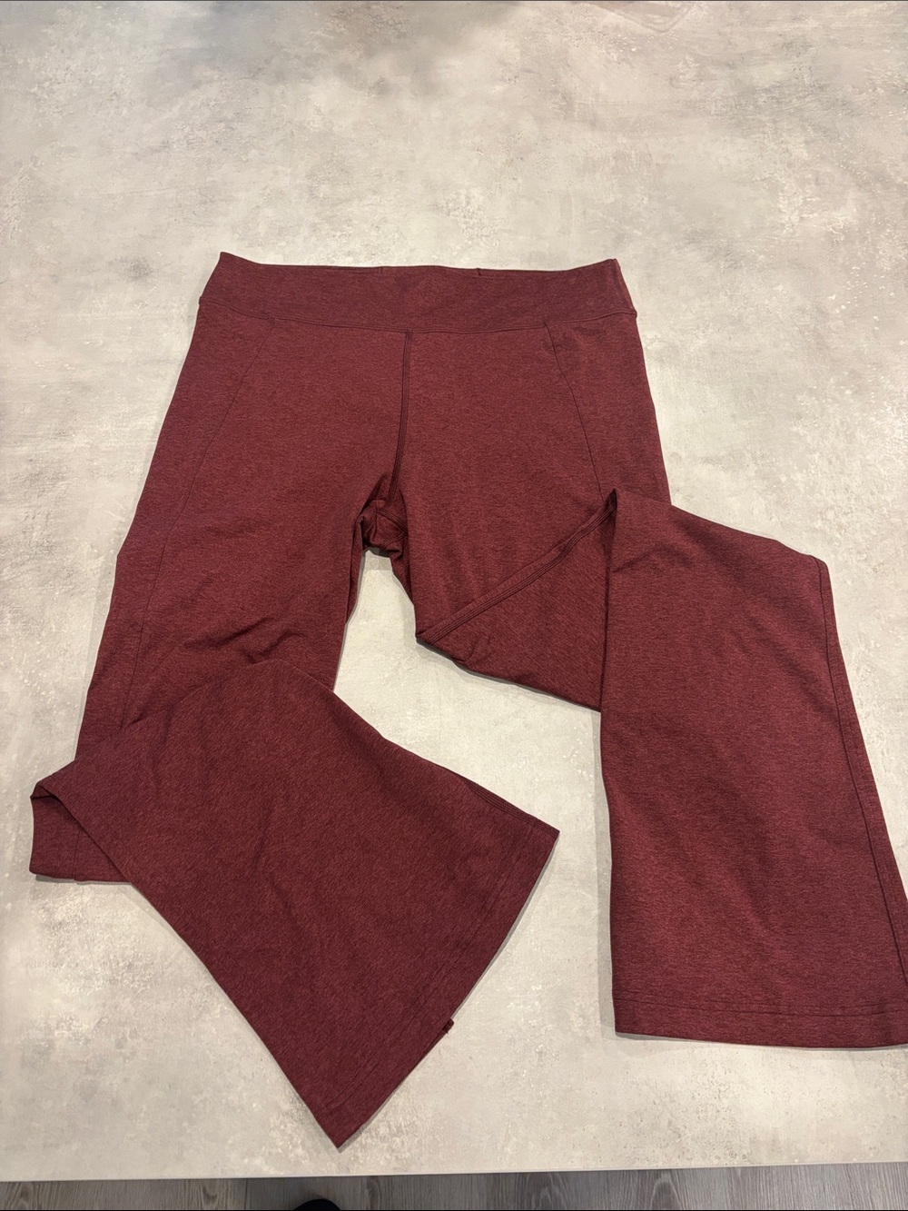 lululemon Maroon Flare Leggings